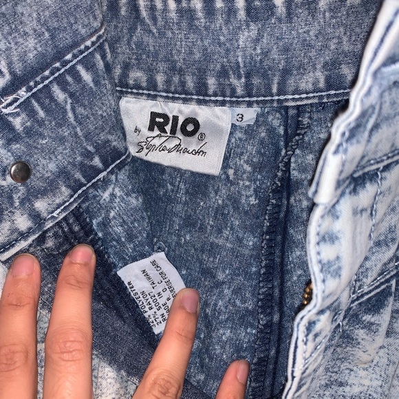 Vintage 80s ultra high waist jeans - Picture 3 of 4